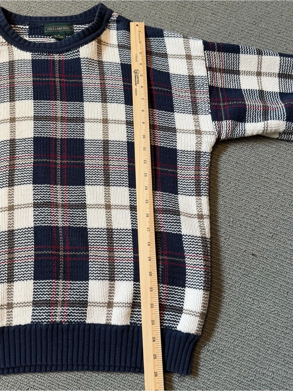Men's Vintage Knit Sweater - Size Medium